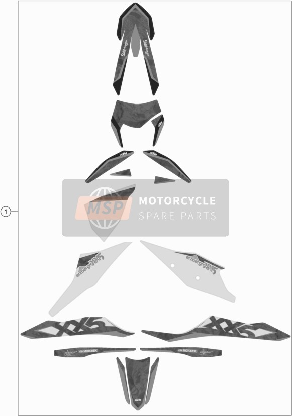 KTM 300 EXC TPI ERZBERGRODEO Europe 2020 Decal for a 2020 KTM 300 EXC TPI ERZBERGRODEO Europe