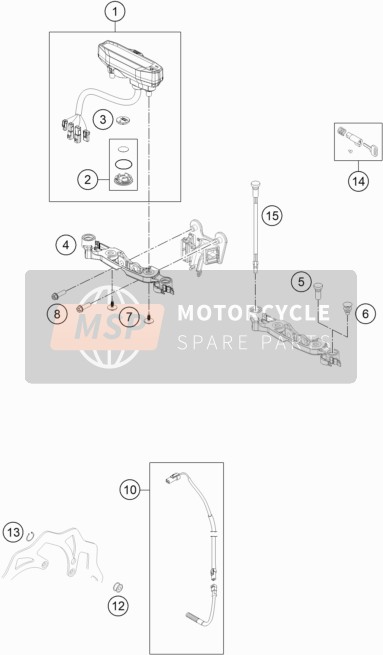 KTM 300 EXC TPI ERZBERGRODEO Europe 2020 Instruments / Lock System for a 2020 KTM 300 EXC TPI ERZBERGRODEO Europe