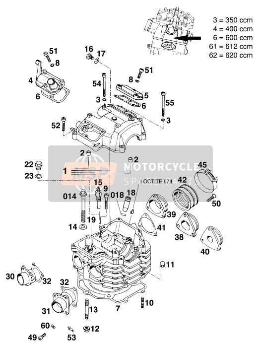 ATHENA Valve Cover Gasket For Beta RR250 450 525 & KTM Adventure EXC SMR – Top Position, Made In Italy