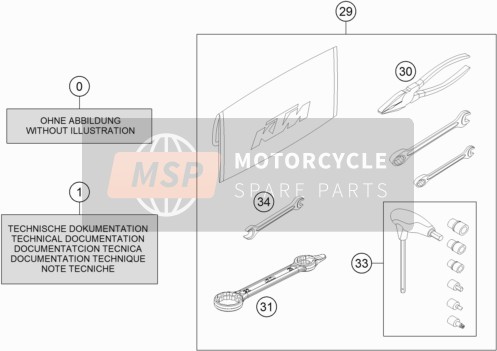 KTM 350 EXC-F Six Days Europe 2019 Afzonderlijke toevoeging voor een 2019 KTM 350 EXC-F Six Days Europe