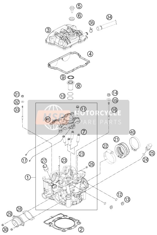 8738 - Kit-Lager und Stoßdämpfer-Dichtungen 29-5066 kompatibel mit KTM 350  XC-F