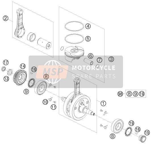 Crankshaft, Piston