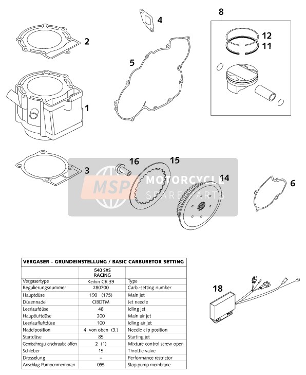 59036003150, Gasket Timing Chain Tensioner, KTM, 1