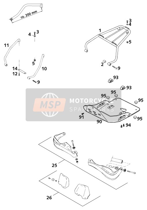 KTM 400 LC4-E USA 2000 Accessori per un 2000 KTM 400 LC4-E USA