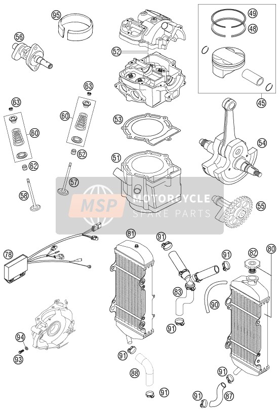 KTM 400 MXC RACING USA 2002 New Parts for a 2002 KTM 400 MXC RACING USA