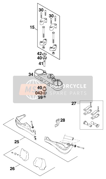 KTM 400 SUP-COMP EXC USA 1998 Accessori per un 1998 KTM 400 SUP-COMP EXC USA