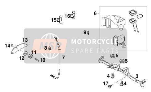 KTM 400 SXC USA 2000 Instruments / Lock System for a 2000 KTM 400 SXC USA