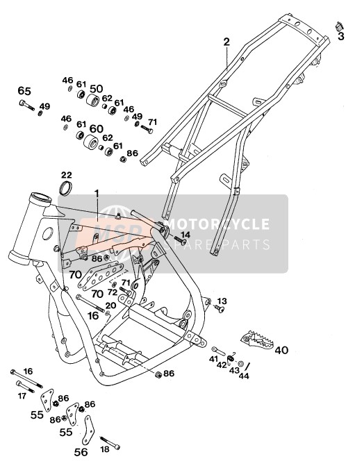 0912080553, Isk.Schraube DIN0912-M 8X55, KTM, 3