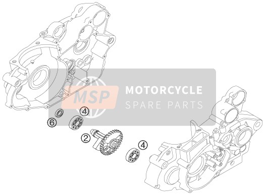 KTM 450 EXC USA 2007 Arbre d'équilibrage pour un 2007 KTM 450 EXC USA