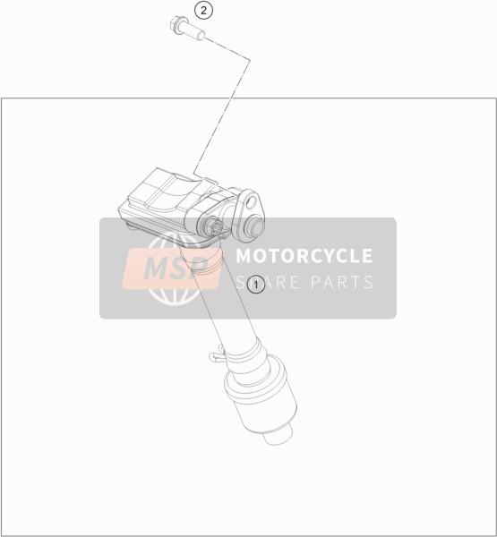 KTM 450 EXC-F Six Days USA 2019 SEKUNDÄRLUFTSYSTEM SLS für ein 2019 KTM 450 EXC-F Six Days USA