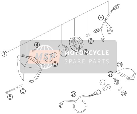 KTM 450 EXC-G RACING USA 2006 Système d'éclairage pour un 2006 KTM 450 EXC-G RACING USA