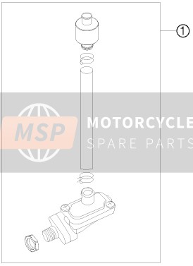 KTM 450 EXC-R AU, GB 2008 Secondary Air System SAS for a 2008 KTM 450 EXC-R AU, GB