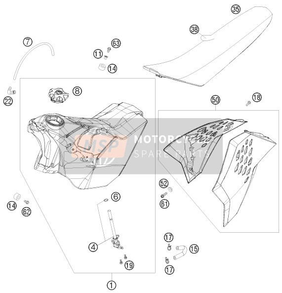 Tanque, Asiento