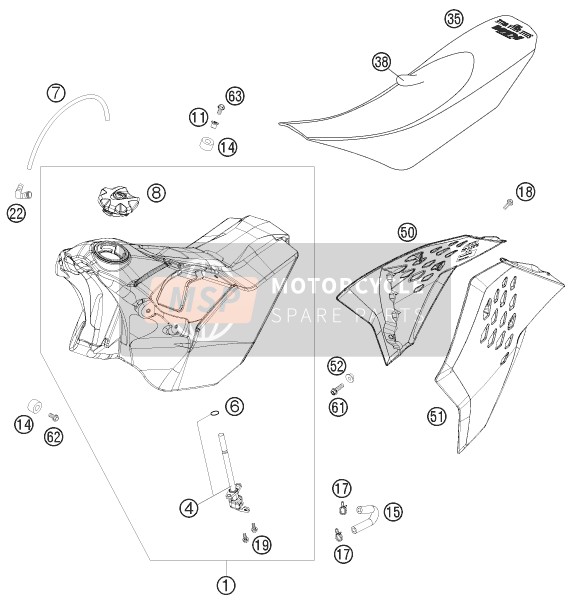 Tanque, Asiento