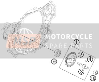 78130056132, Balance Shaft Gear, KTM, 0