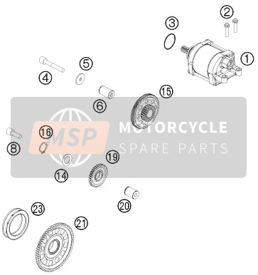 KTM 450 EXC Australia 2012 Electric Starter for a 2012 KTM 450 EXC Australia