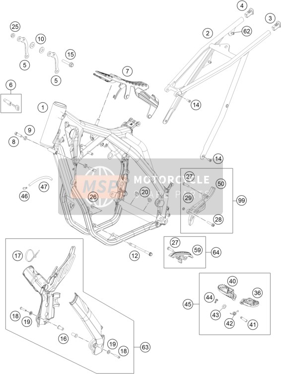 78103101100BE, Frame ''781N1'' Anthracite 2014, KTM, 0