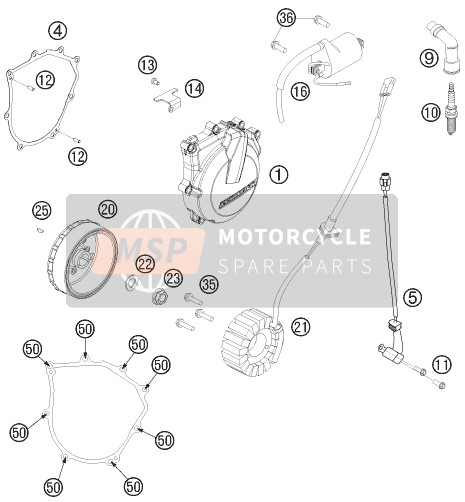 KTM 450 EXC Australia 2014 Ignition System for a 2014 KTM 450 EXC Australia