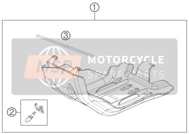 KTM 450 EXC Europe 2016 MOTORSCHUTZ für ein 2016 KTM 450 EXC Europe