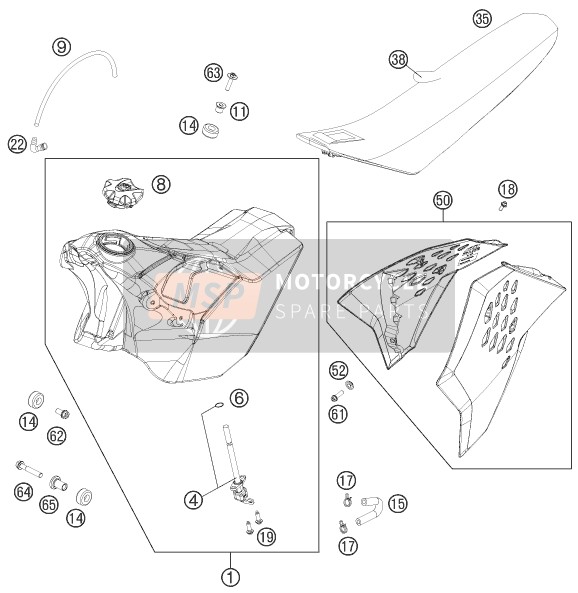 Tanque, Asiento