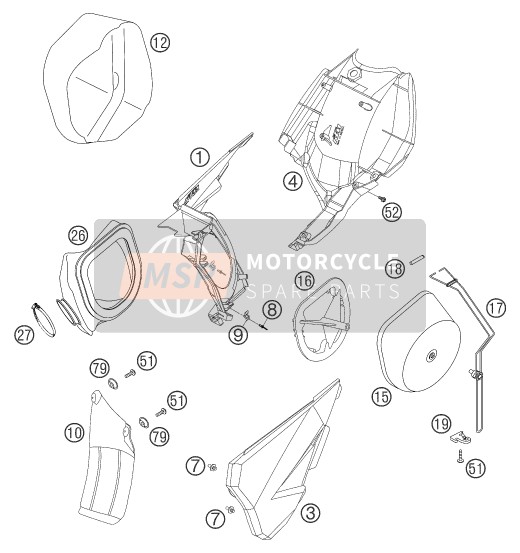 KTM 450 SMR Europe 2004 Air Filter for a 2004 KTM 450 SMR Europe