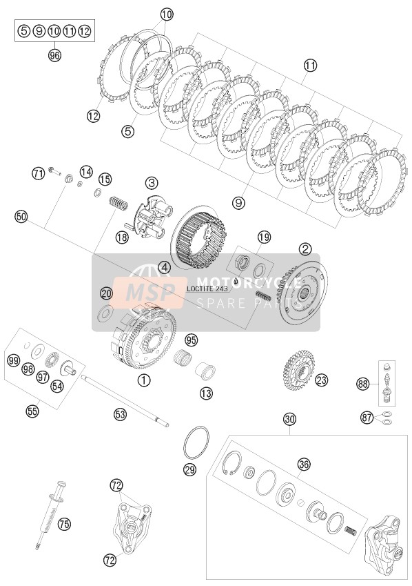 0015050253, Hh Collar Screw M 5X25 WS=8, KTM, 2