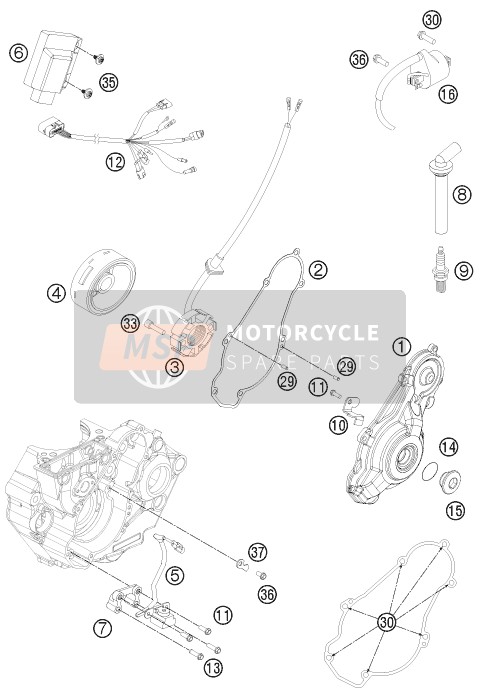 0081650121, Ejot Pt Schraube K50X12 WN5452, KTM, 2