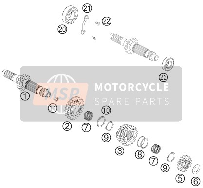 78933005000, Idler Gear 5.G., KTM, 0