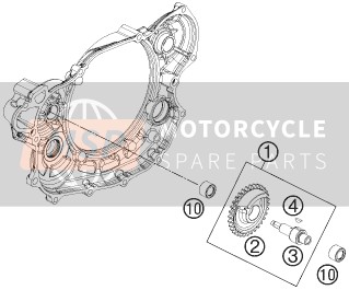 KTM 450 SX-F Europe 2013 Balancer Shaft for a 2013 KTM 450 SX-F Europe