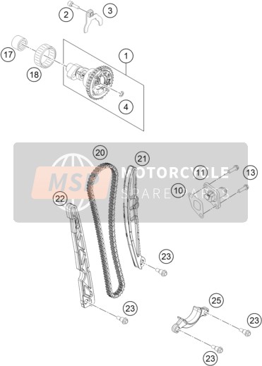 KTM 450 SX-F USA 2013 Unidad de sincronización para un 2013 KTM 450 SX-F USA