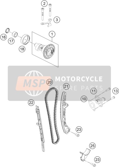 KTM 450 SX-F Europe 2020 Timing Drive for a 2020 KTM 450 SX-F Europe