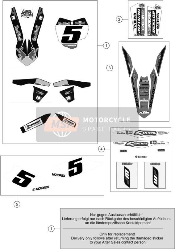 KTM 450 SX-F FACTORY EDITION Europe 2013 Decal for a 2013 KTM 450 SX-F FACTORY EDITION Europe