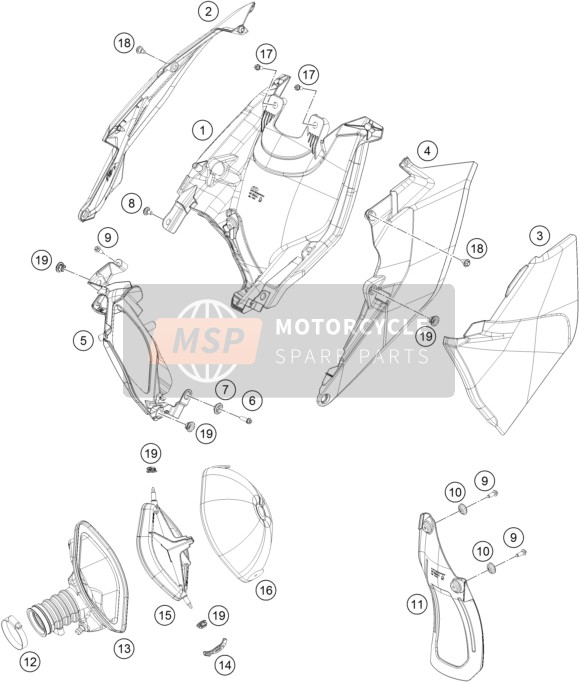 KTM 450 SX-F FACTORY EDITION USA 2015 Filtre à air pour un 2015 KTM 450 SX-F FACTORY EDITION USA