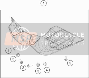 KTM 450 SX-F FACTORY EDITION USA 2018 Motorbescherming voor een 2018 KTM 450 SX-F FACTORY EDITION USA