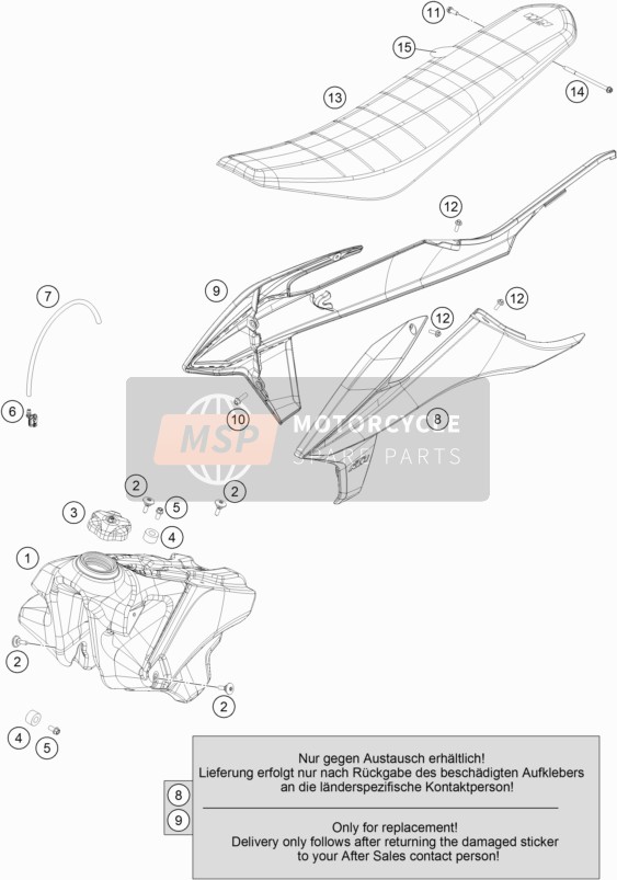 79108050033ABB, Spoiler Left, KTM, 0