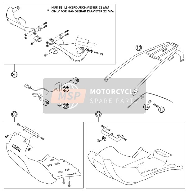 KTM 450 SXS RACING Europe 2003 Accessories for a 2003 KTM 450 SXS RACING Europe