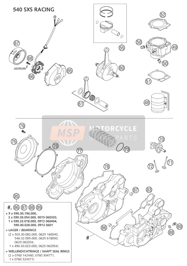 57305016000, EXHAUST-SPRING With Rubber  02, KTM, 1