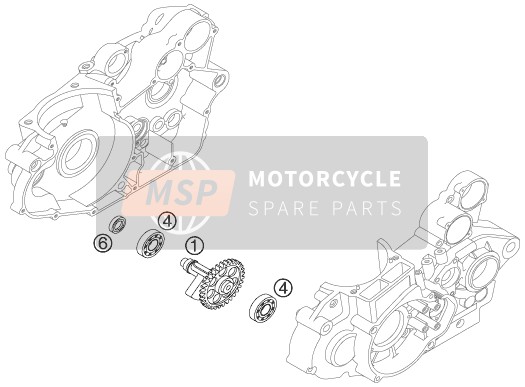 KTM 450 XC Europe 2007 Eje equilibrador para un 2007 KTM 450 XC Europe