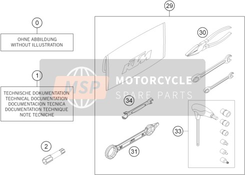 KTM 500 EXC SIX DAYS USA 2016 SEPARATES GEHÄUSE für ein 2016 KTM 500 EXC SIX DAYS USA