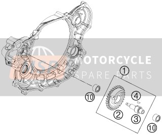 KTM 500 XC-W USA 2015 AUSGLEICHSWELLE für ein 2015 KTM 500 XC-W USA