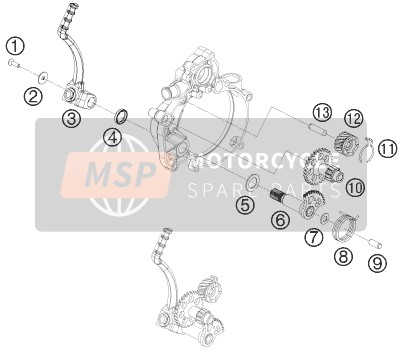 KTM 50 SX Europe 2011 Kick Starter para un 2011 KTM 50 SX Europe