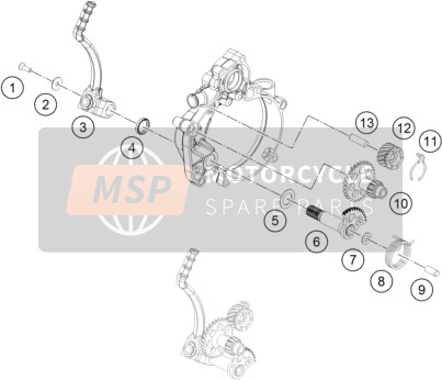 KTM 50 SX Europe 2018 Kick Starter for a 2018 KTM 50 SX Europe