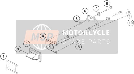 KTM 50 SX Europe 2020 Membraanbehuizing voor een 2020 KTM 50 SX Europe