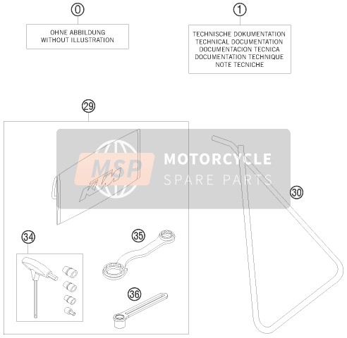 KTM 50 SX JUNIOR AU, US 2009 Separate Enclosure for a 2009 KTM 50 SX JUNIOR AU, US