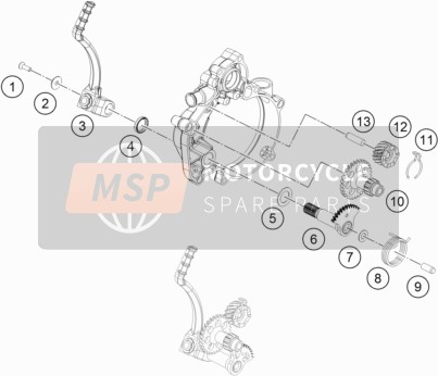 KTM 50 SX Mini Europe 2019 Kick Starter para un 2019 KTM 50 SX Mini Europe
