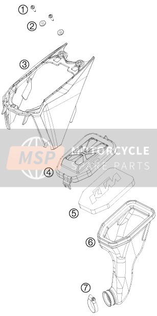 KTM 50 SXS USA 2015 Luftfilter für ein 2015 KTM 50 SXS USA