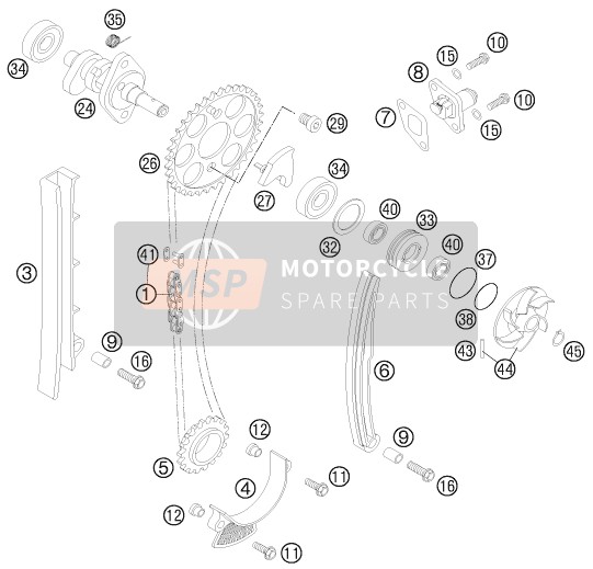 KTM 525 XC ATV Europe 2012 Timing Drive for a 2012 KTM 525 XC ATV Europe