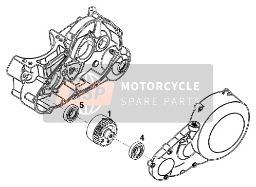 KTM 620 RXC-E USA 1996 Eje equilibrador para un 1996 KTM 620 RXC-E USA