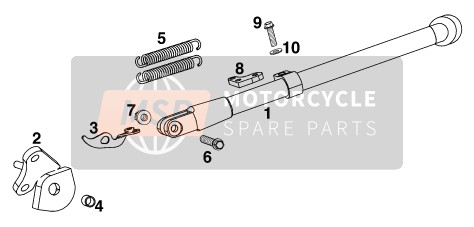 0331100003, Collar Nut DIN6923-M10 WS=15, KTM, 1