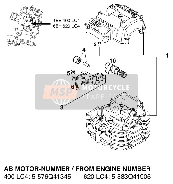 KTM 620 EGS WP 37KW 20LT VIOL Europe 1995 Altro per un 1995 KTM 620 EGS WP 37KW 20LT VIOL Europe